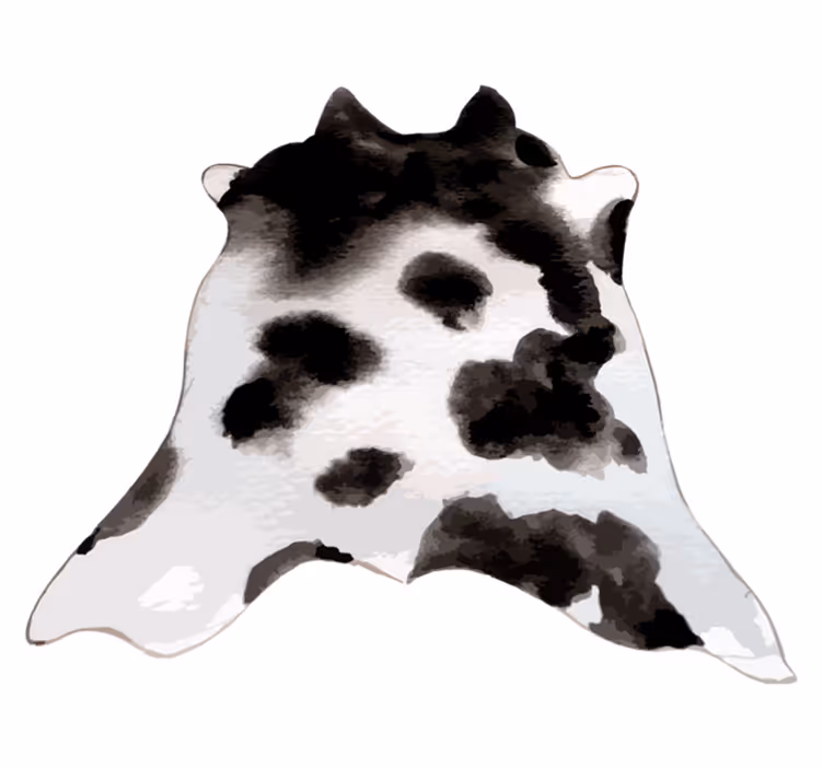 Western cow animal print vinyl rug - TenStickers