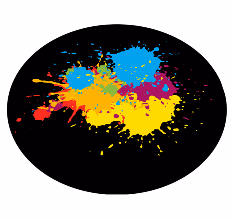Artistic explosion teen vinyl rug - TenStickers