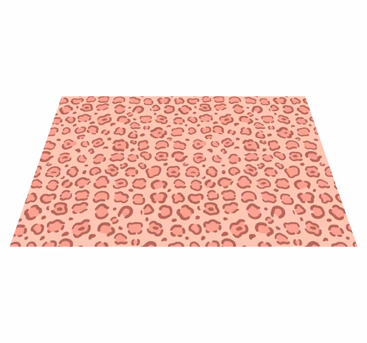 Modern giraffe animal print vinyl rug - TenStickers