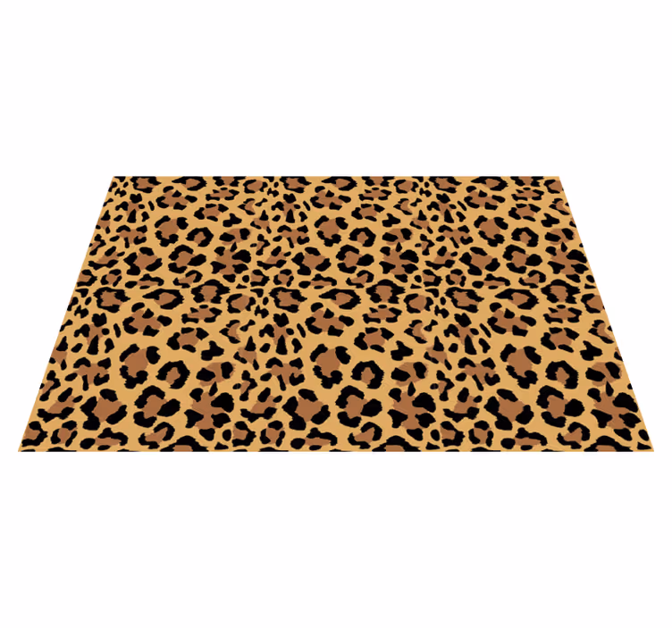 Big tiger animal print vinyl rug - TenStickers