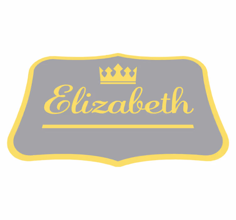 Personalised royal crown entrance hall vinyl rug - TenStickers