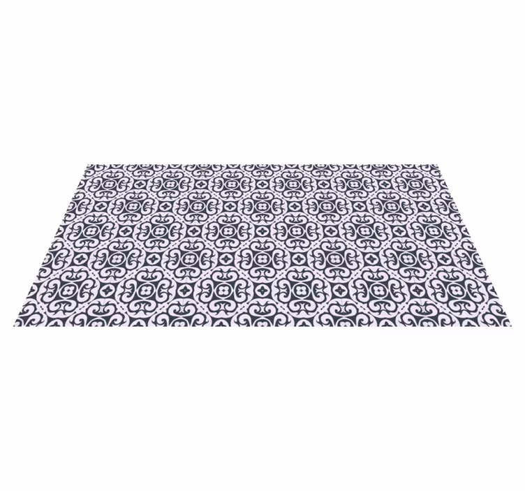 Mosaic vinyl rug elegant mosaic design - TenStickers
