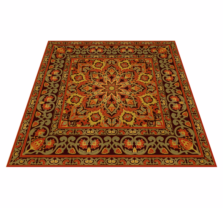 Kitchen persian mandala effect kitchen rug - TenStickers