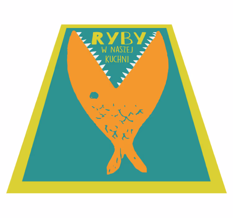 Vintage Fish Kitchen vinyl rug - TenStickers