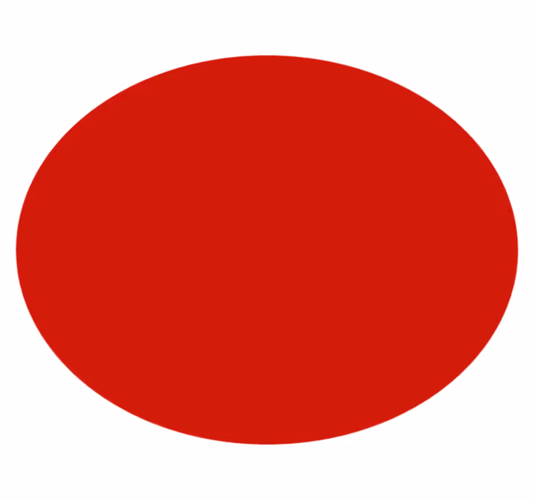 Red background modern vinyl rug - TenStickers