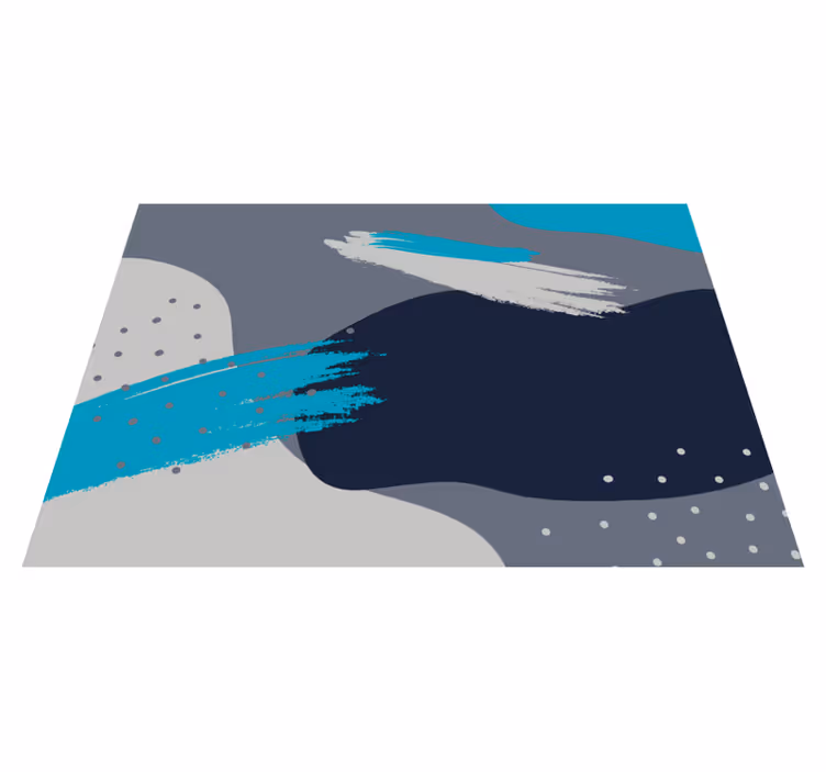 Nordic style otis grey nordic vinyl rug - TenStickers