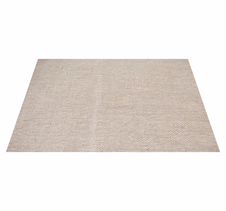 Natural beige cotton texture nordic vinyl rug - TenStickers