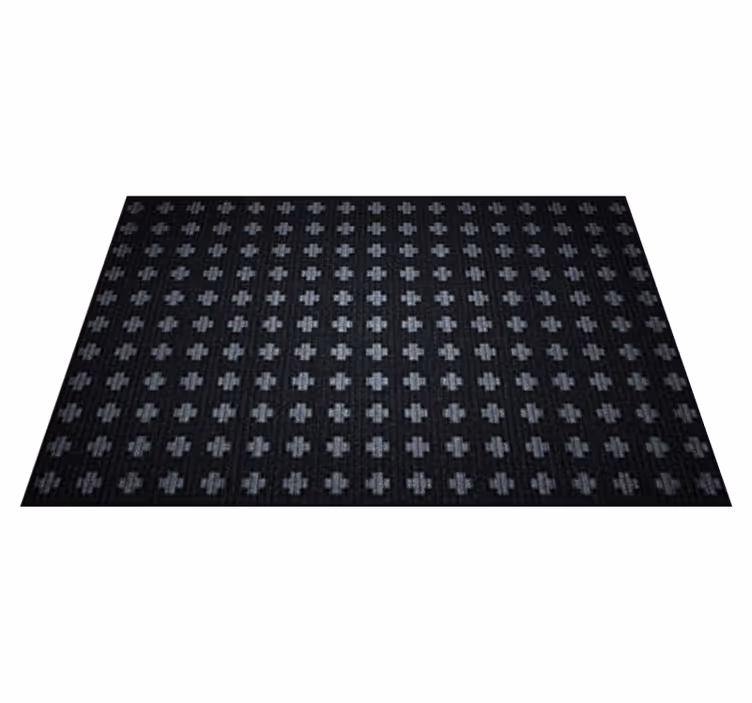 Adde black and white nordic vinyl rug - TenStickers