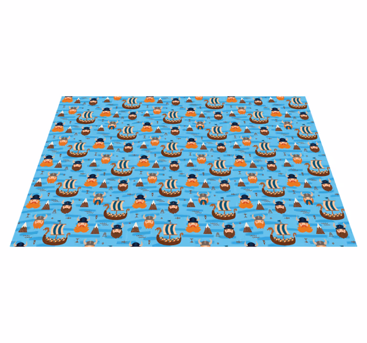 Fat Norwegian viking ethnic rug - TenStickers