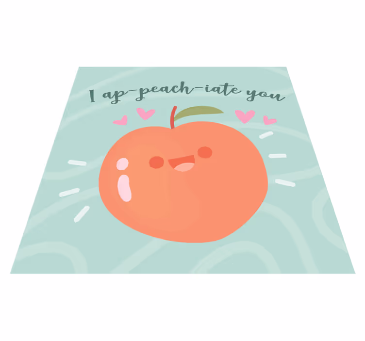 I appeachiate you custom vinyl rug - TenStickers