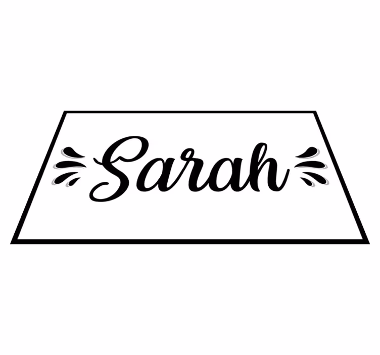 Living room vinyl rug monochrome harmony - TenStickers