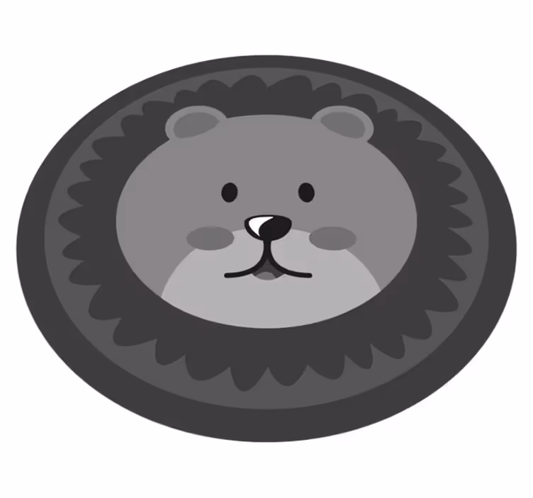 Nordic gray lyon baby play mat - TenStickers