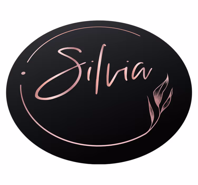 Elegant custom name teenager vinyl rug - TenStickers