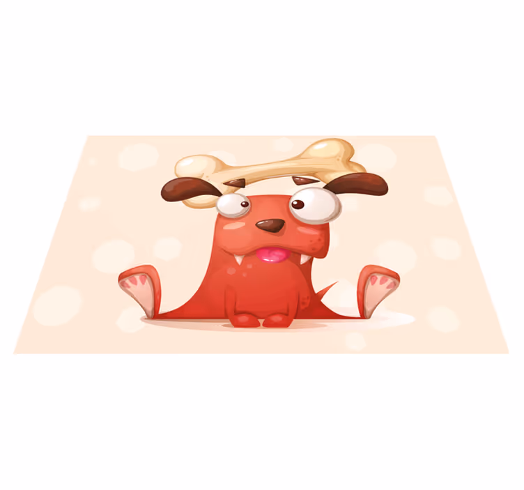 Crazy dog design hallway runners - TenStickers