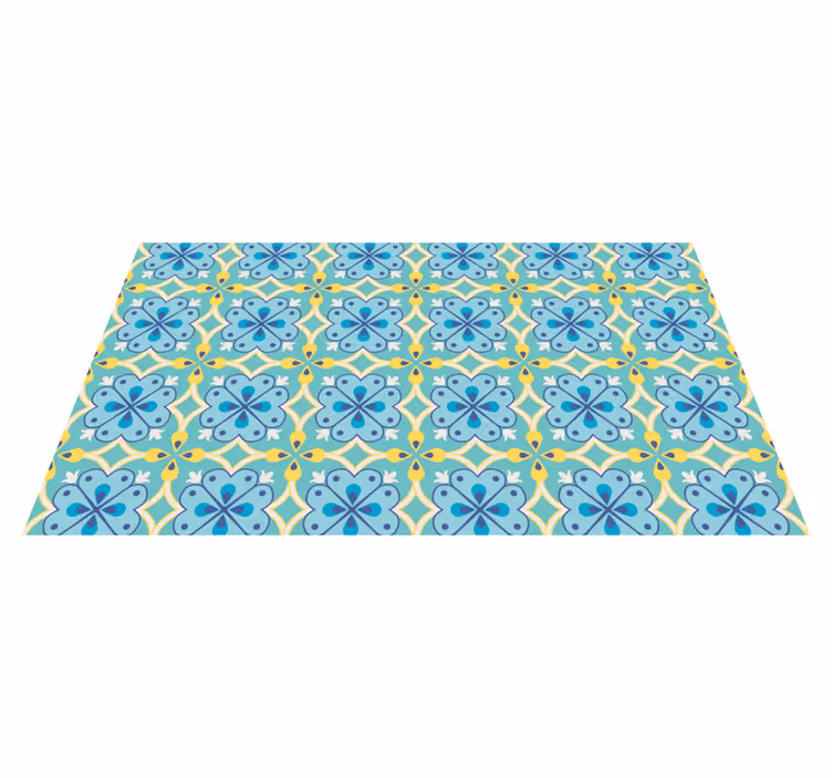 Colorful pattern floor tile carpet - TenStickers