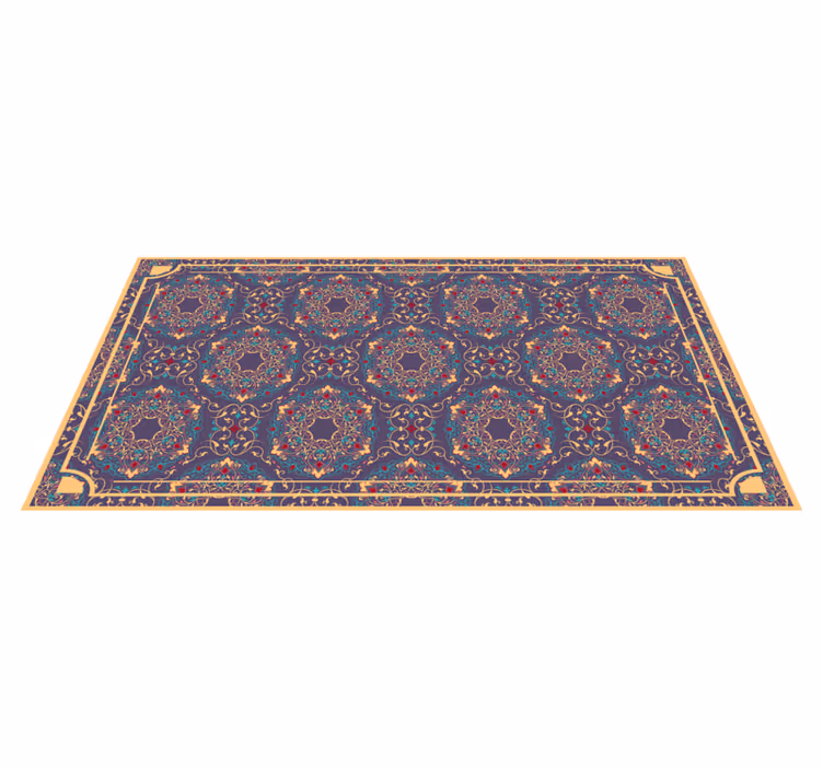 Mandala vinyl rug with intricate mandala patterns - TenStickers