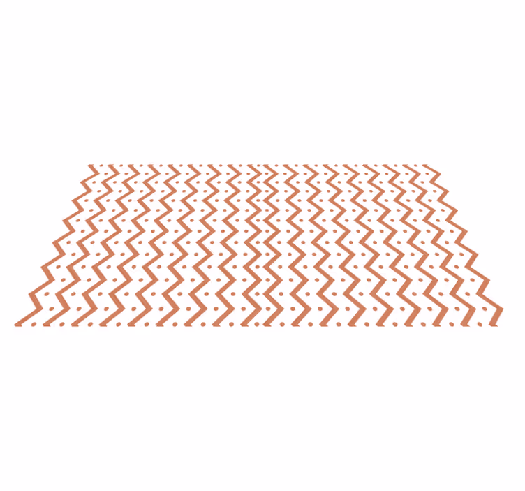 Vertical zigzag design living room rug - TenStickers