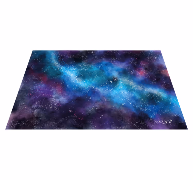 Cosmic Fantasy bedroom vinyl rug - TenStickers