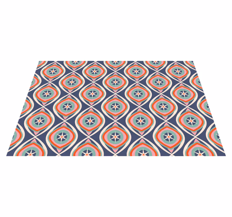 Tile effect 70 pattern vintage rug - TenStickers