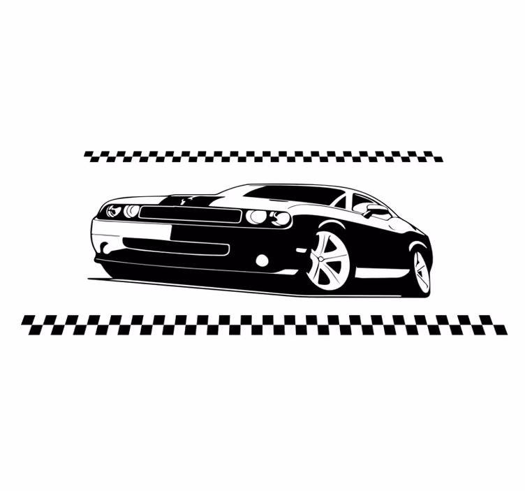 Stylish sports cars teenager vinyl rug - TenStickers