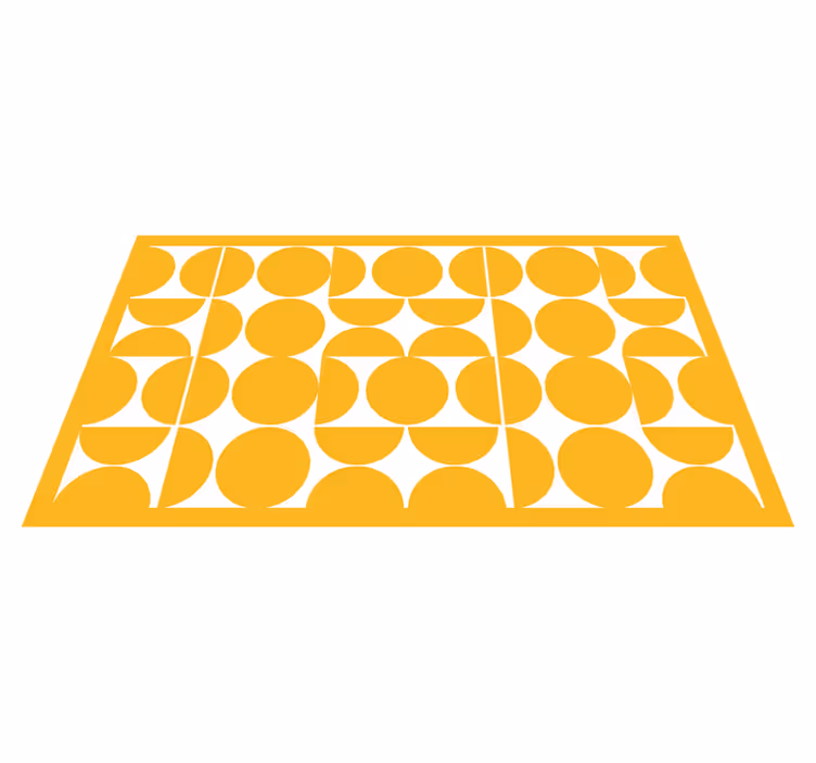 Half circles geometric art geometric rugs - TenStickers