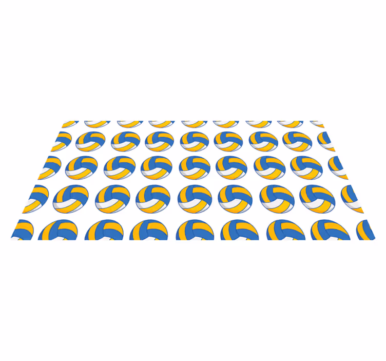 Volleyball balls teenager vinyl rug - TenStickers