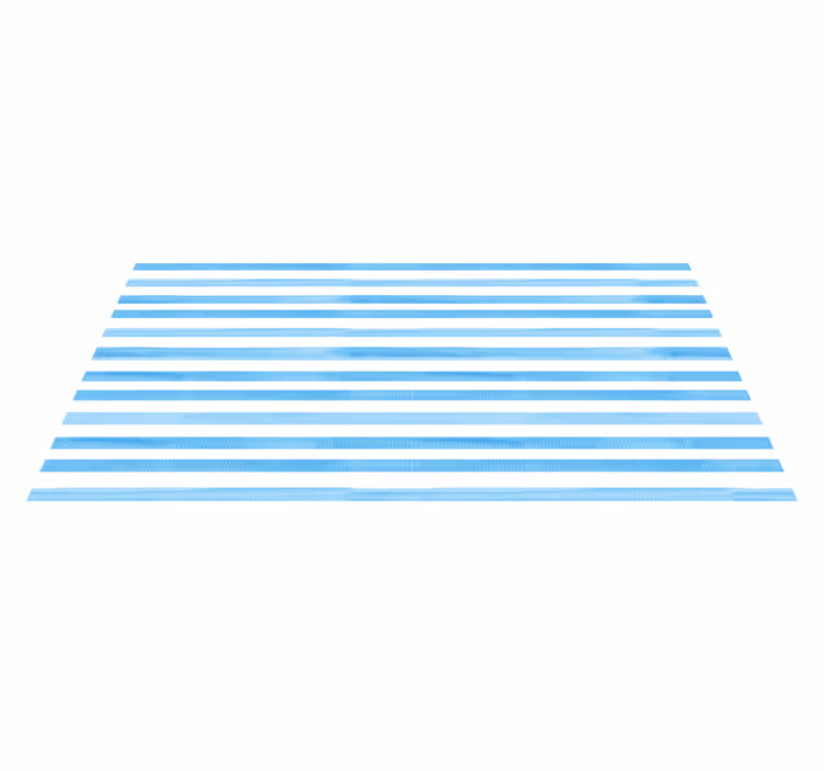 Blue and white pattern kitchen floor tiles - TenStickers