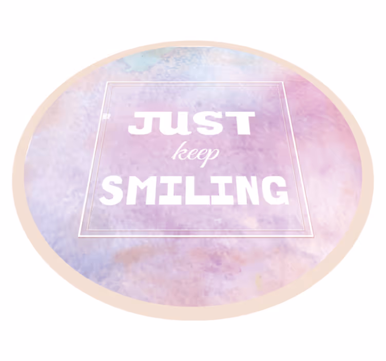 Joyful Reminder custom vinyl rug - TenStickers