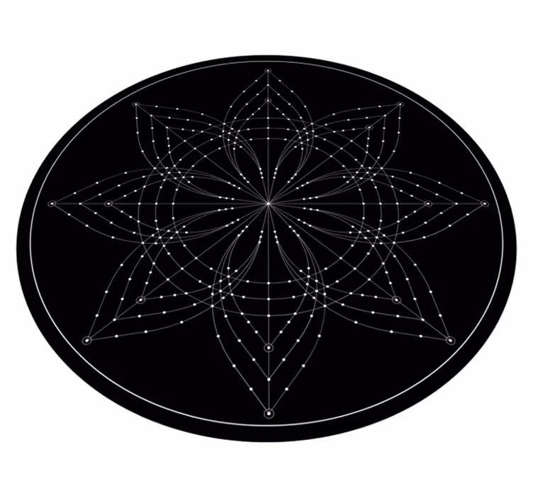 Star constellation  mandala vinyl rug - TenStickers