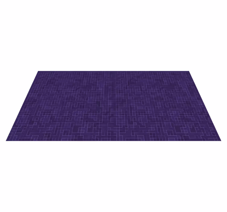 Abstract purple mosaic tile carpet - TenStickers