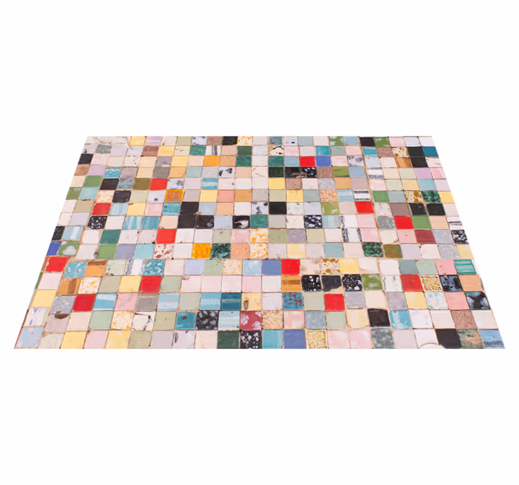 Vintage tiled ceramic texture tile carpet - TenStickers