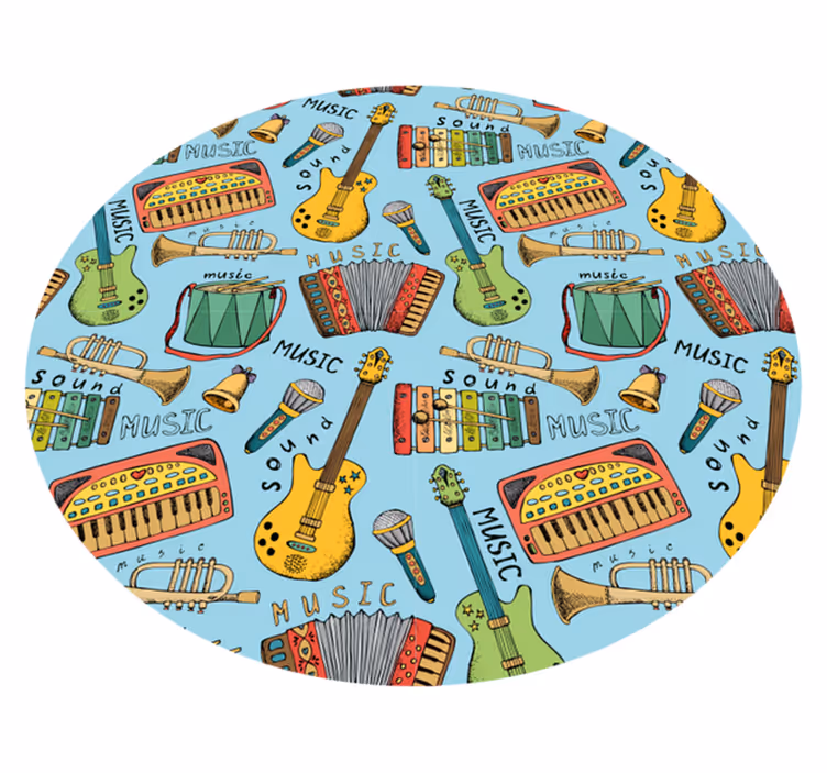 Vinyl rug for musical instruments enjoyment - TenStickers
