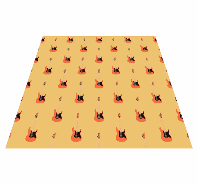 Electric Guitar Focal teenager vinyl rug - TenStickers