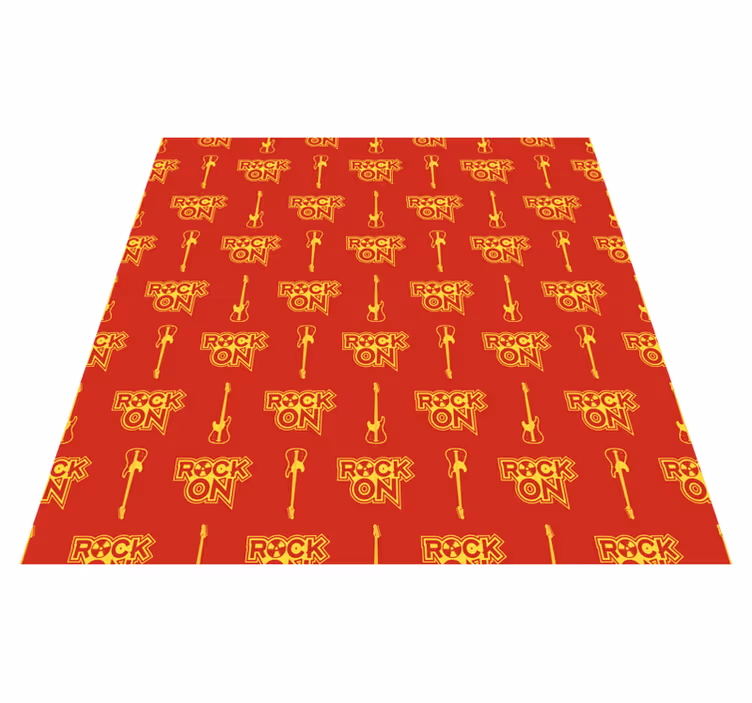 Teenager vinyl rug in red rock pattern - TenStickers