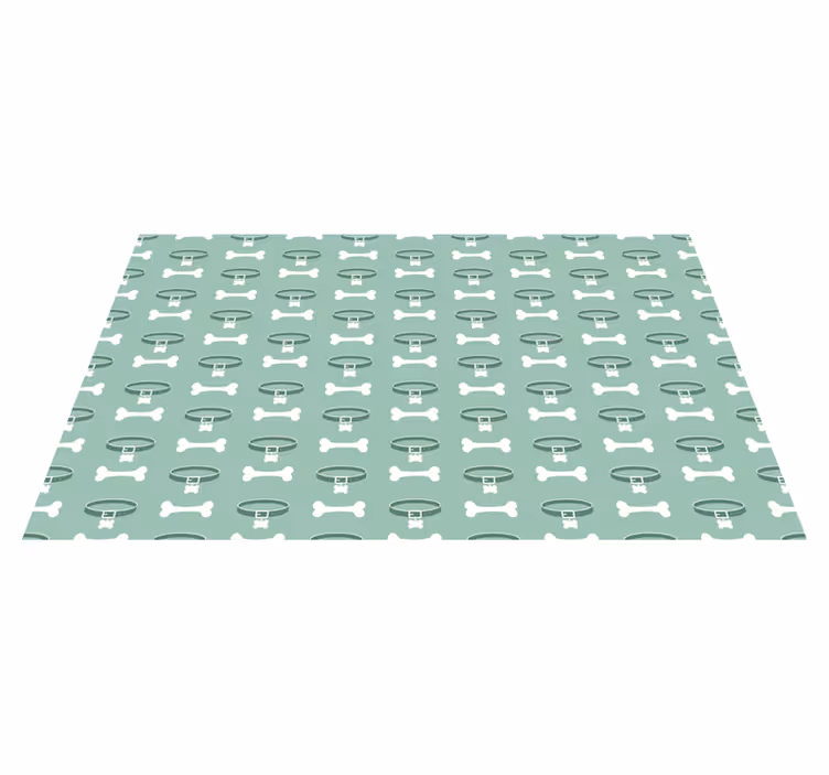 Dog Bones Pattern animal vinyl rug - TenStickers