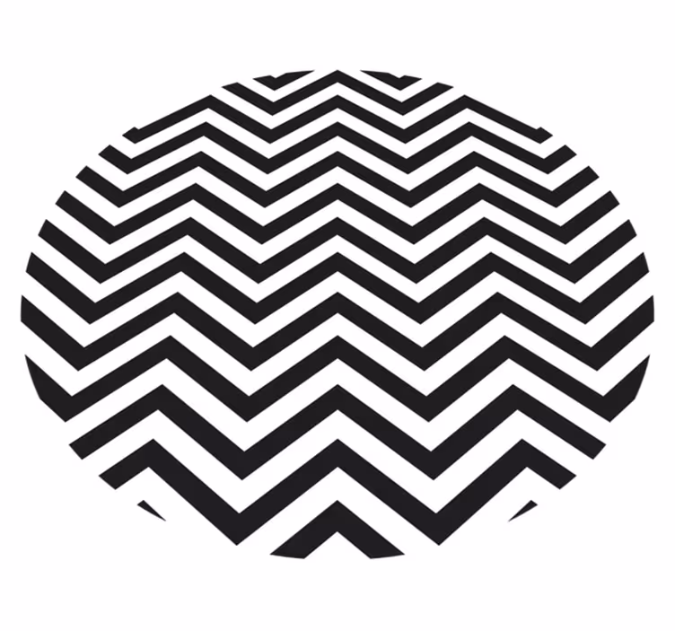 Geometric vinyl rug chevron pattern - TenStickers