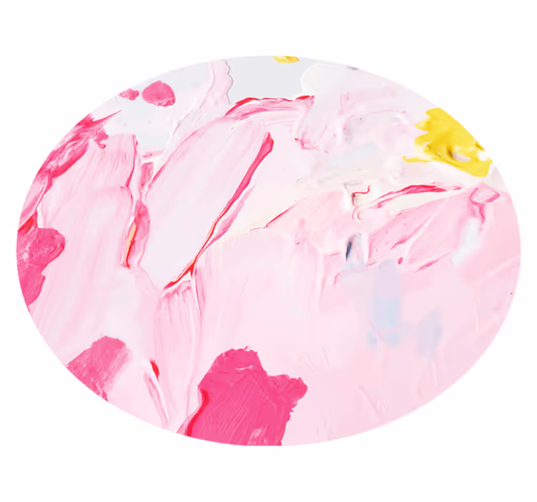 Teenager vinyl rug in abstract pink swirls - TenStickers