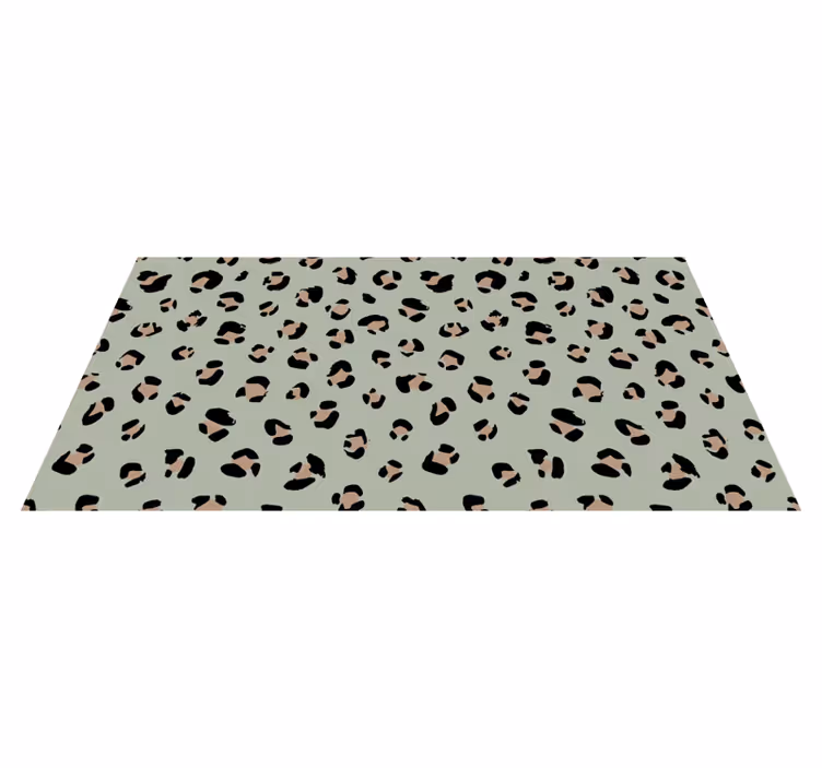 Watercolor leopard print vinyl rug - TenStickers
