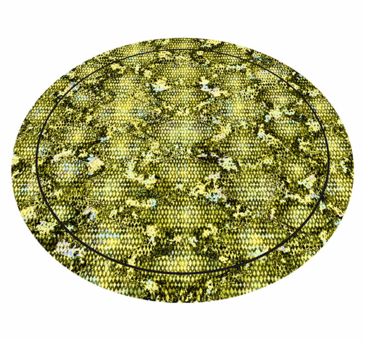 Reptile green skin animal print vinyl rug - TenStickers