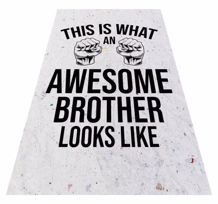Awesome brother funny quote custom rug - TenStickers