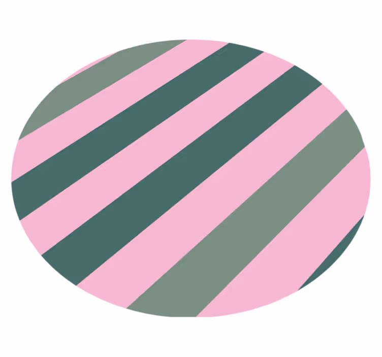 Bright striped concept stripes vinyl rug - TenStickers