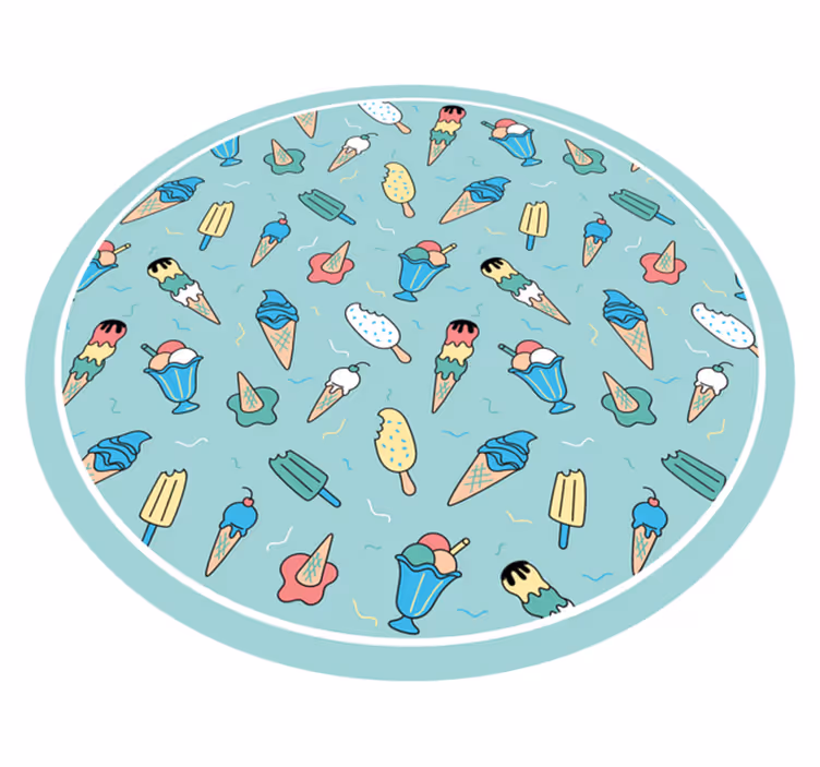 Frozen Treat Joy vinyl rug - TenStickers