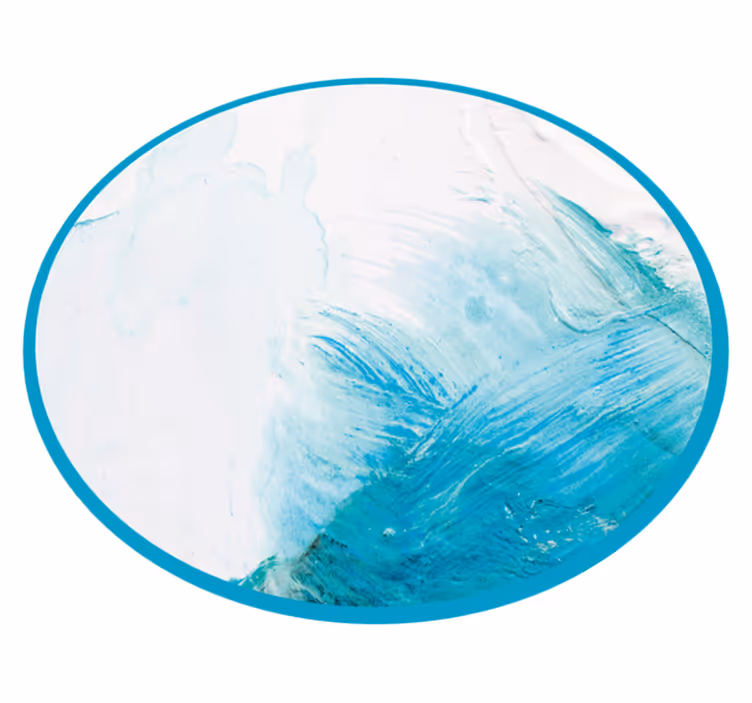 Oceanic water hues nature vinyl rug - TenStickers