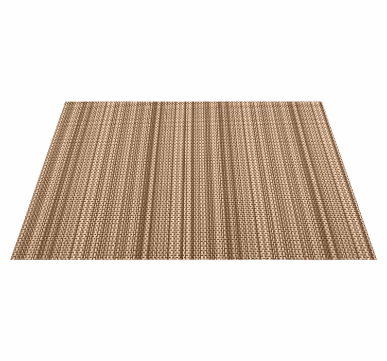 Textured Neutral Weave bathroom vinyl rug - TenStickers
