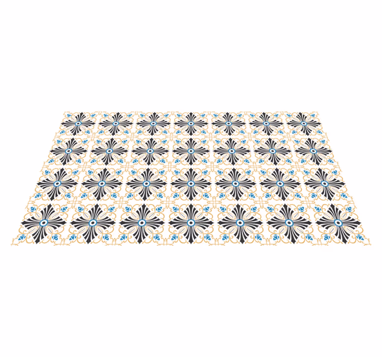 Vintage cross spiral design vintage rug - TenStickers
