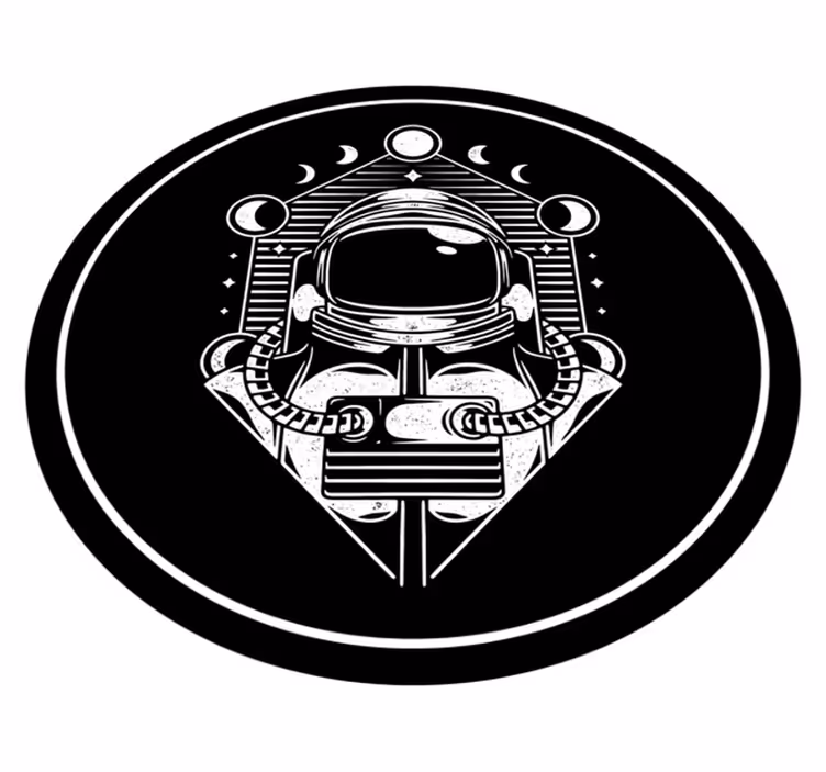 Astronaut Graphic teenager vinyl rug - TenStickers