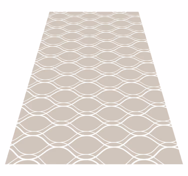 Beige with white lines pattern texture carpet - TenStickers