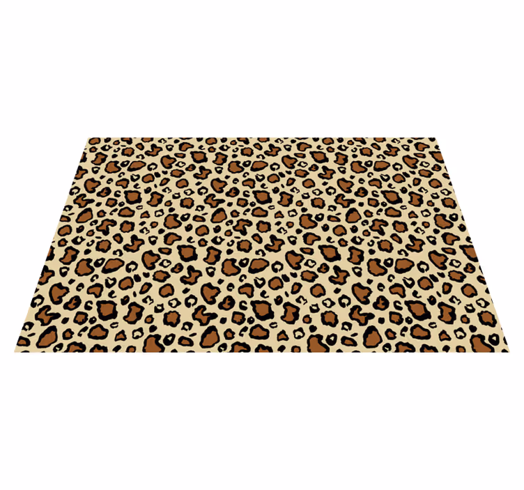 Classic leopard animal print animal rug - TenStickers