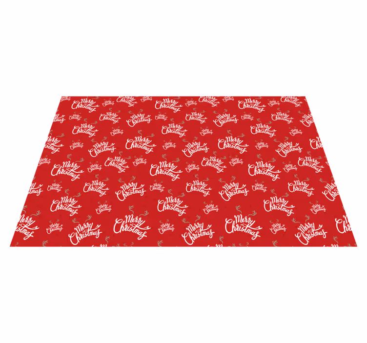 Merry christmas reindeer Christmas vinyl rug - TenStickers