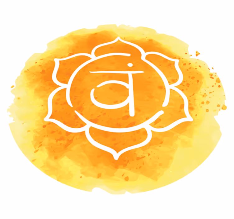 Radiant Chakra Symbol mandala vinyl rug - TenStickers